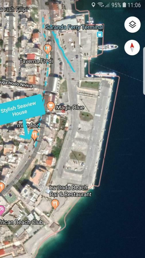 Apartmán Stylish Seaview House Sarandë Exteriér fotografie